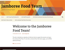 Tablet Screenshot of jamboreefoodteam.org